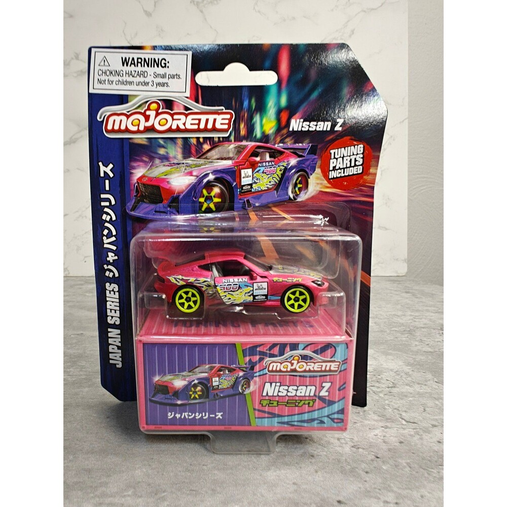 Majorette Japan Series Nissan Z 1:64 Deluxe Diecast Car w Tuning Parts New